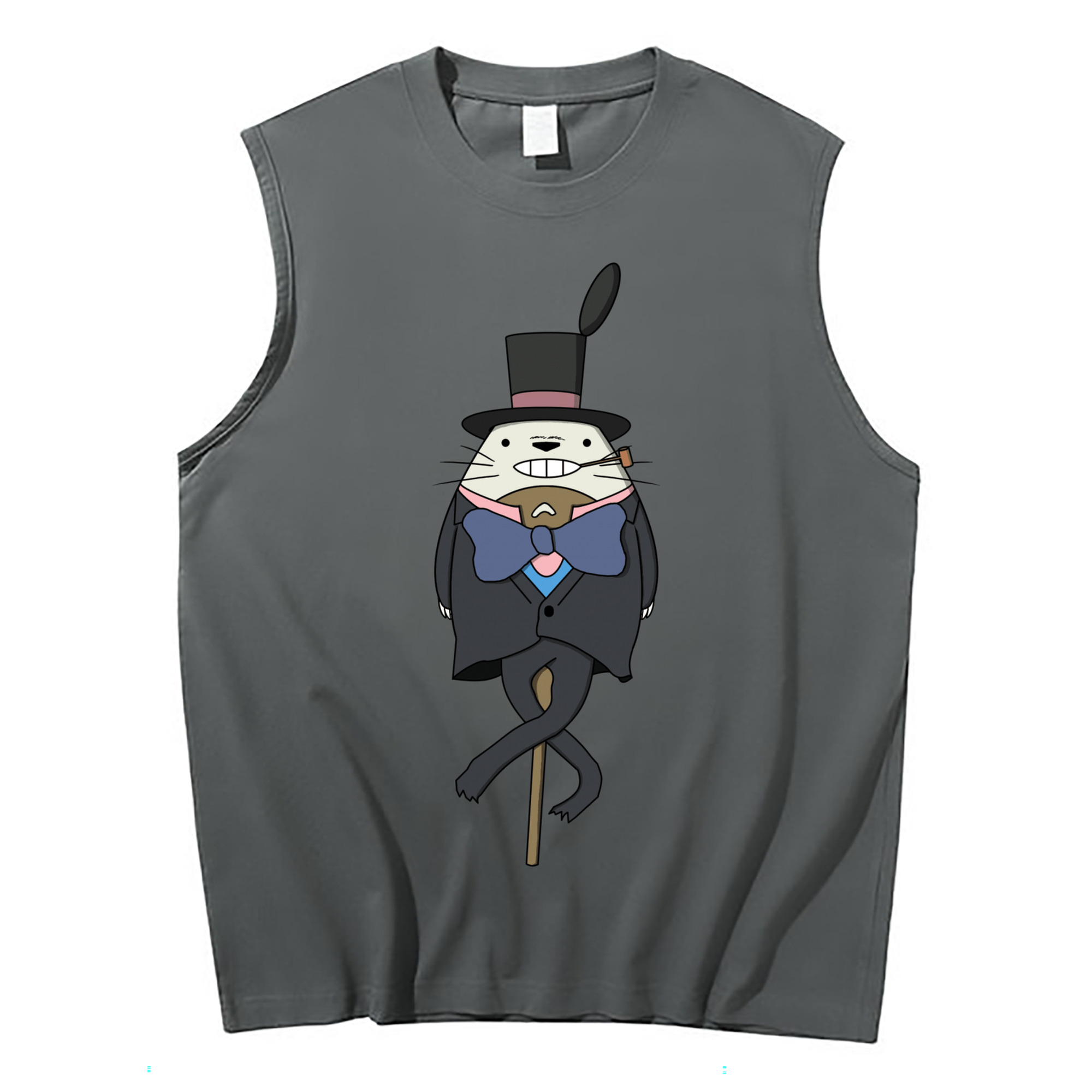 （画像用） となりのトトロ 草壁メイ 草壁サツキ My Neighbor Totoro Satsuki Kusakabe Mei Kusakabe コットン100％タンクトップ（フロントプリント）